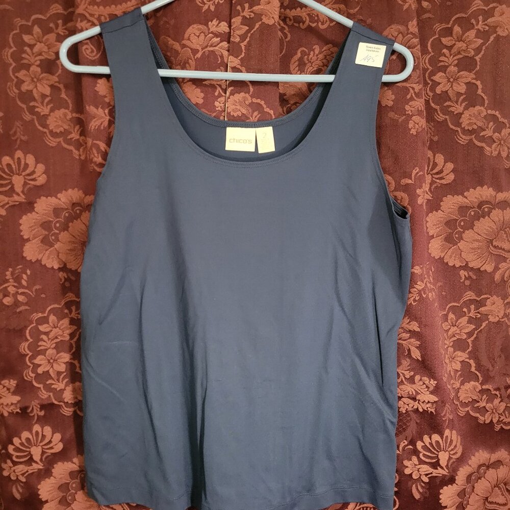 Chico's Size 2 Blue Tank